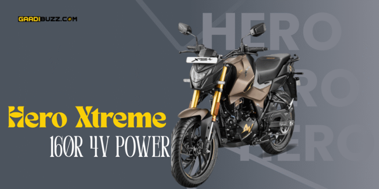Hero Xtreme 160R 4V updated variant in red color with LED headlight, digital display and sporty streetfighter styling launched at ₹1.34 lakh in India.